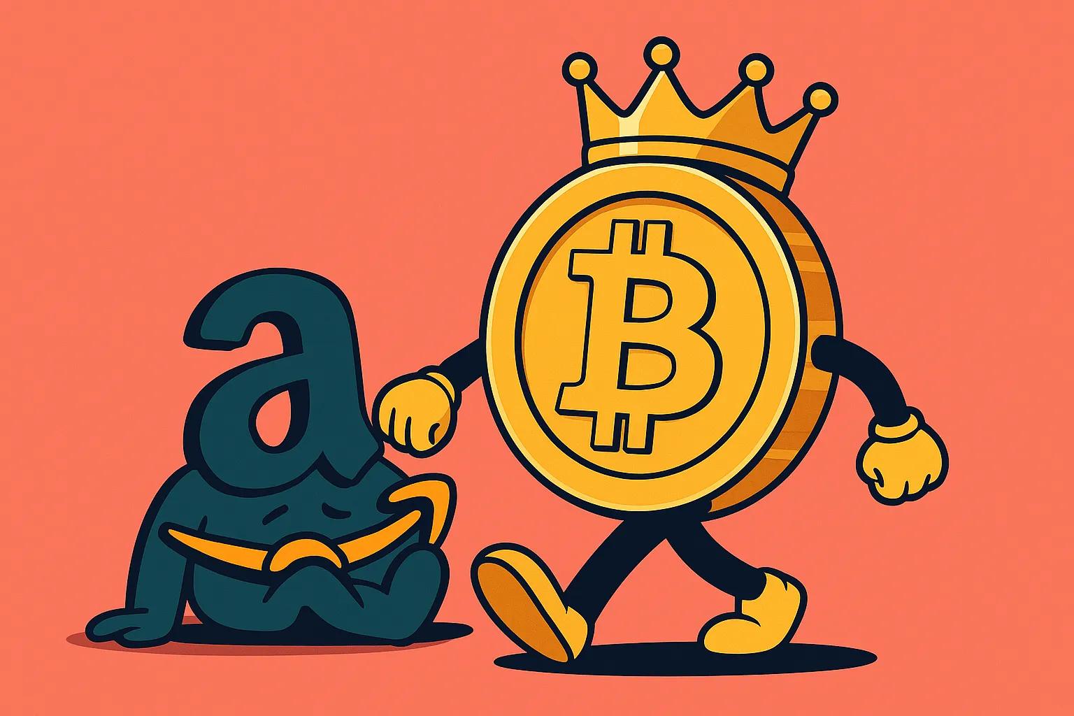 Bitcoin surpasses Amazon's market cap