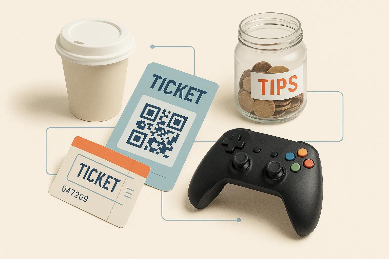 Crypto micropayments for coffee, transport, gaming and events